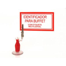 Identificador p/ buffet  (ventosa e jacaré)